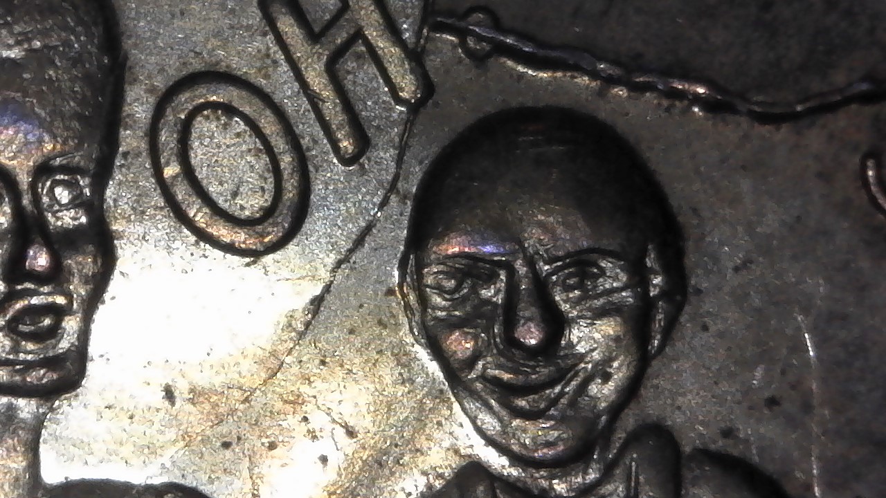 Comic-Coin-Oh!-Heads-Ah!-Tails-Adult-Risque-Flip-Coin-Token-With-Retained-Cud-And-Reverse-Die-Crack.